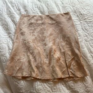 Princess Polly Pink Satin Mini Skirt